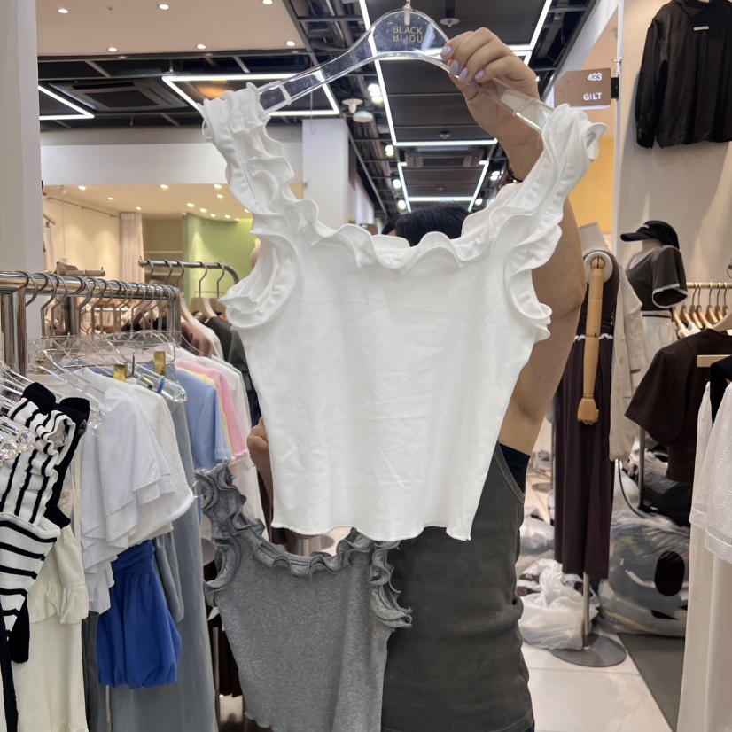 BLACK BIJOU東大門㊣實拍女裝新品時尚25春夏推薦吊帶背心BLACK BIJOU吊帶/背心圖色2