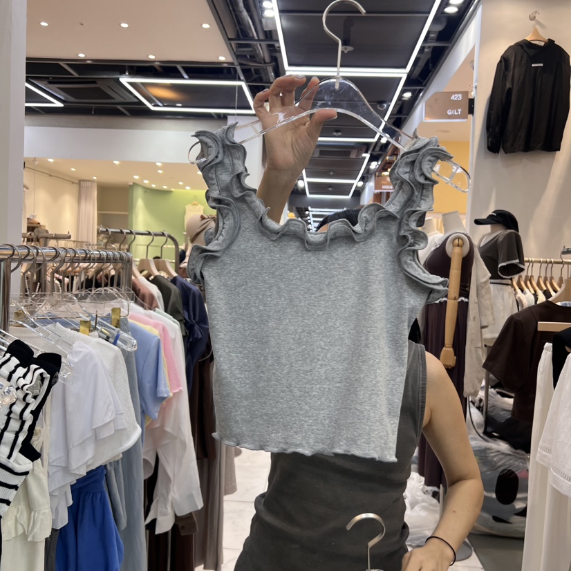 BLACK BIJOU東大門㊣實拍女裝新品時尚25春夏推薦吊帶背心BLACK BIJOU吊帶/背心圖色3