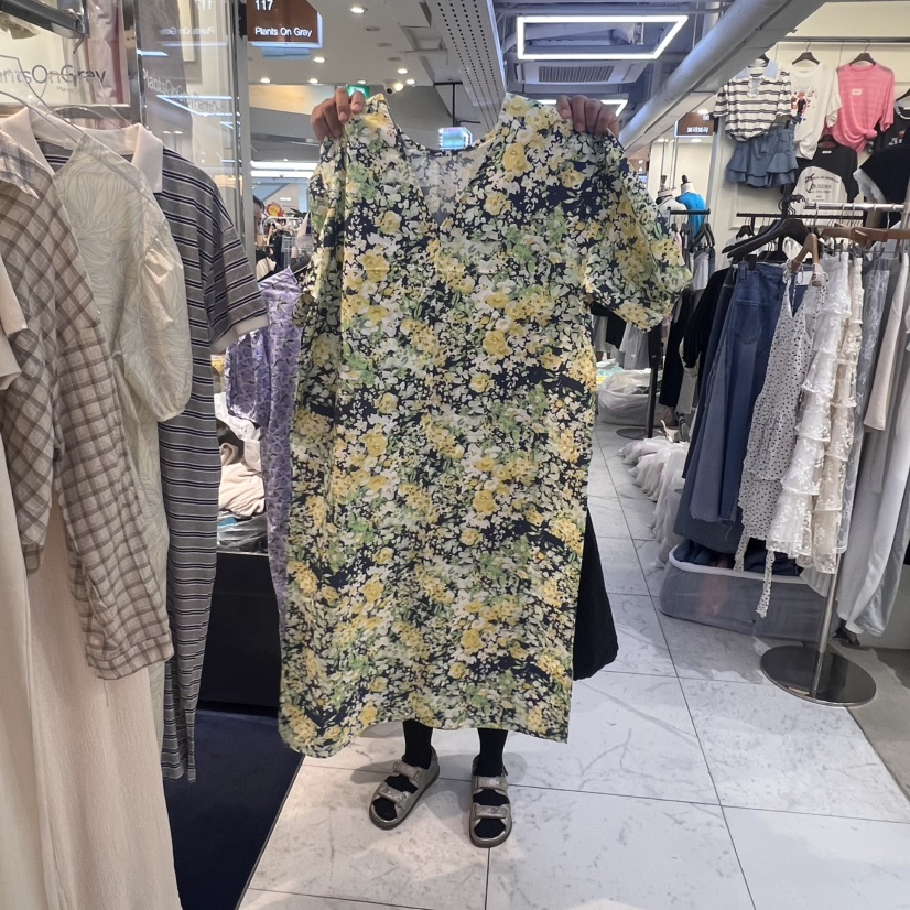 PLANTS ON GRAY韓國直郵㊣女裝新品人氣熱賣真品職業連衣裙PLANTS ON GRAY連衣裙
