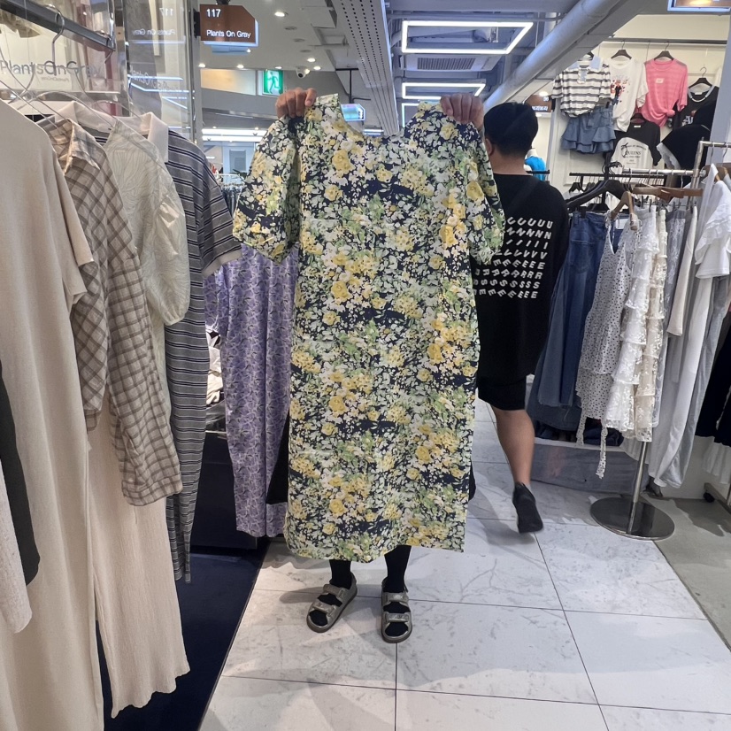 PLANTS ON GRAY韓國直郵㊣女裝新品人氣熱賣真品職業連衣裙PLANTS ON GRAY連衣裙圖色2