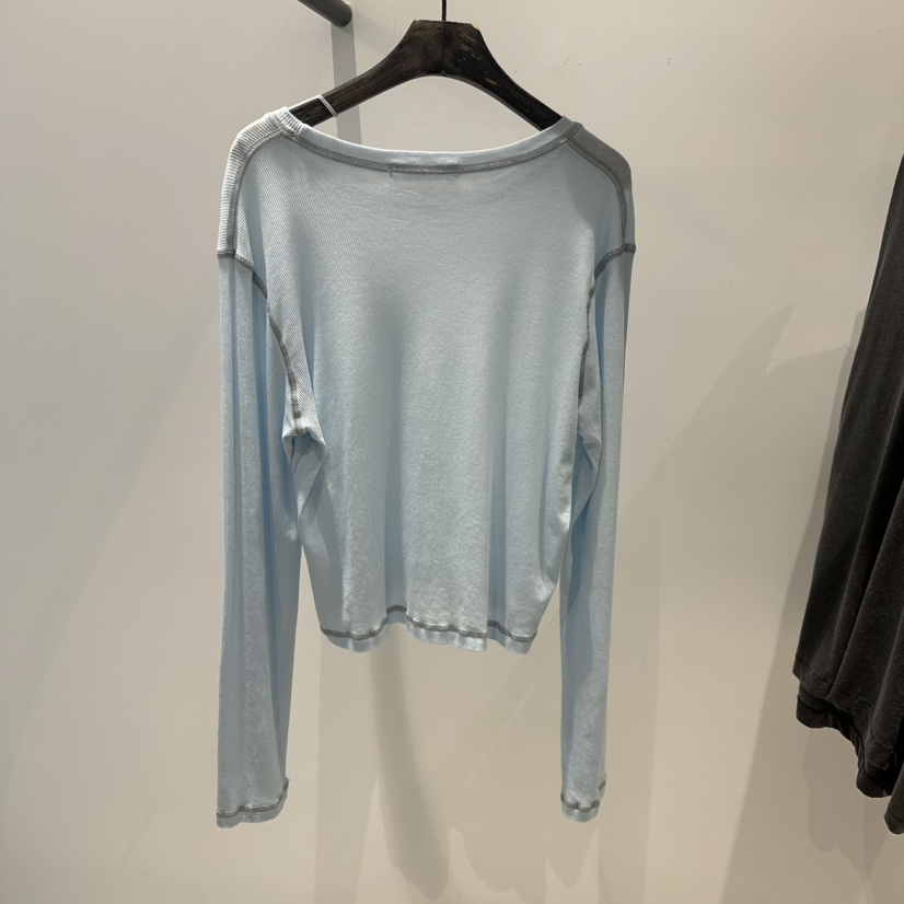 JANE BIRKIN東大門㊣實拍女裝新款推薦25春夏時尚真品長袖T恤JANE BIRKIN設計師品牌長袖T恤