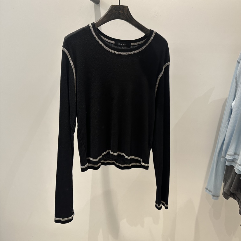 JANE BIRKIN東大門㊣實拍女裝新款推薦25春夏時尚真品長袖T恤JANE BIRKIN設計師品牌長袖T恤圖色2