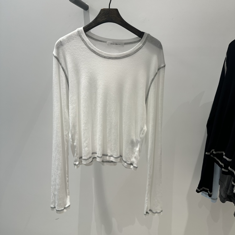 JANE BIRKIN東大門㊣實拍女裝新款推薦25春夏時尚真品長袖T恤JANE BIRKIN設計師品牌長袖T恤圖色3