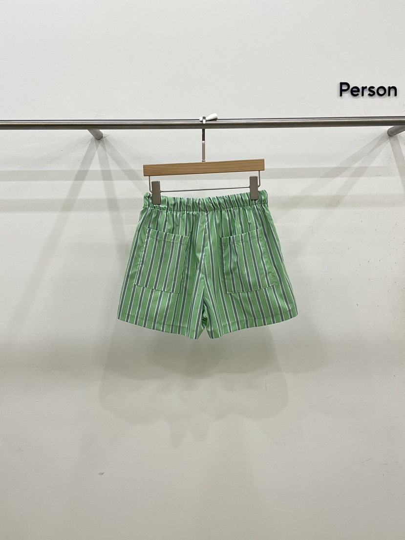 PERSON東大門㊣代購女士新品熱賣時尚真品職業推薦短褲條紋PERSON短褲