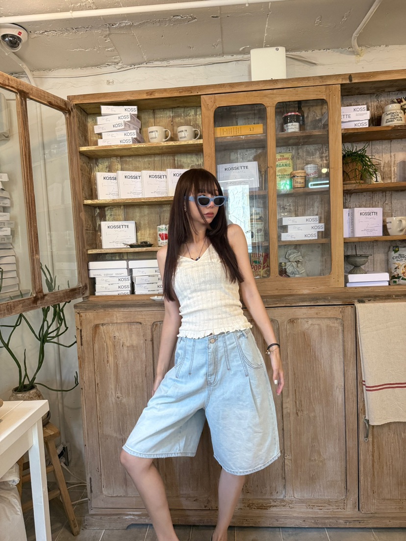 LUMIPLE韓國代購㊣女裝新品25春夏真品推薦職業熱賣吊帶背心LUMIPLE吊帶/背心
