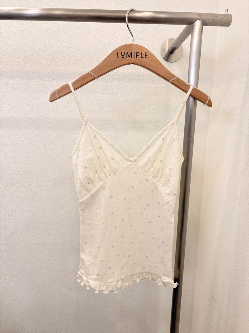 LUMIPLE韓國代購㊣女裝新品25春夏真品推薦職業熱賣吊帶背心LUMIPLE吊帶/背心
