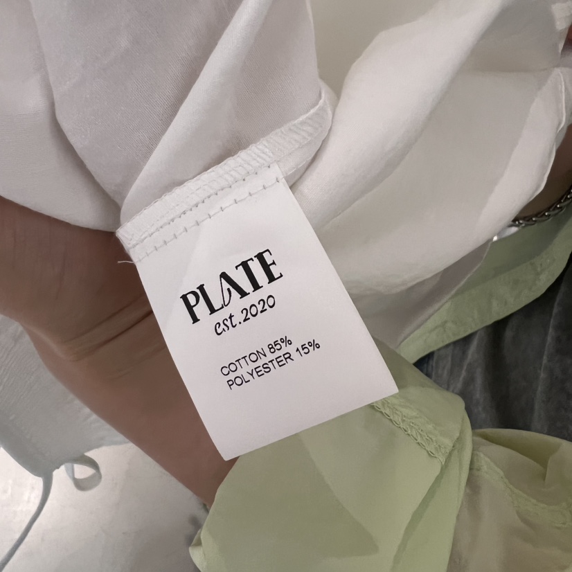 PLATE東大門㊣實拍女裝新品人氣休閑時尚職業熱賣襯衫蕾絲衫PLATE襯衫/蕾絲衫