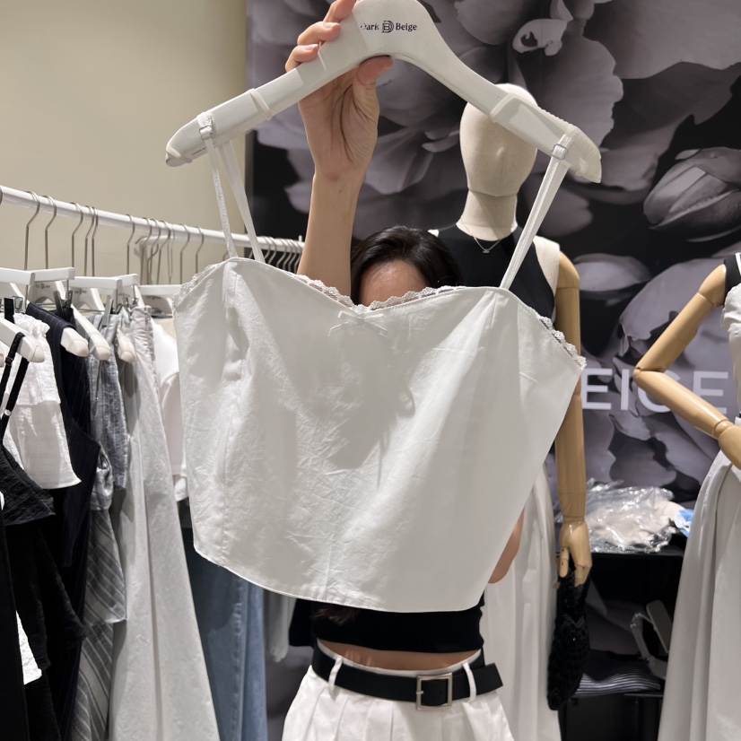 DARKBEIGE東大門㊣代購女裝新品熱賣人氣真品25春夏吊帶背心DARK BEIGE吊帶/背心圖色2