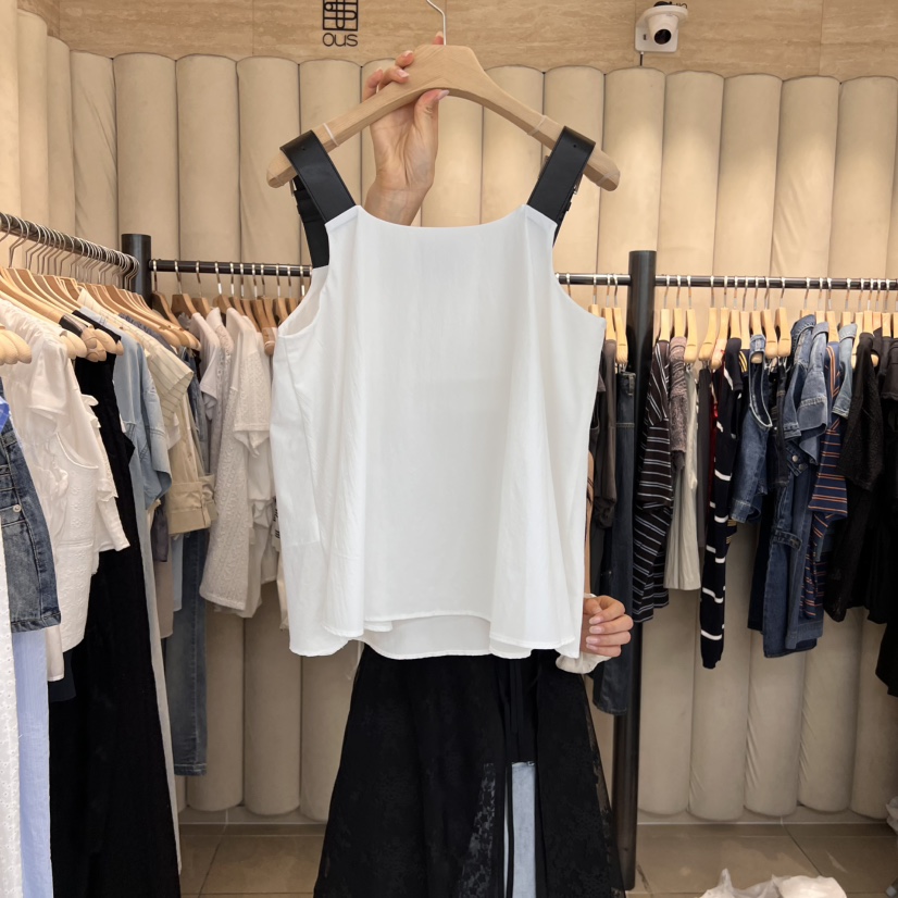 OUS/INCH-L韓國代購㊣女士新款熱賣休閑25春夏吊帶背心腰帶OUS/INCH吊帶/背心