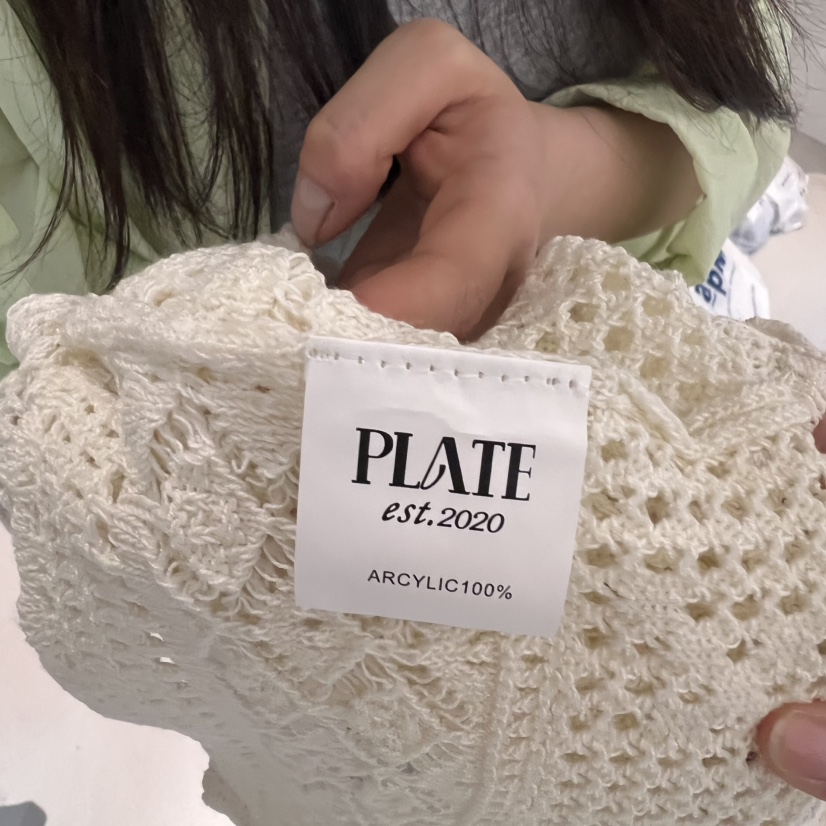 PLATE東大門㊣代購女裝新品時尚推薦真品25春夏職業針織衫開衫PLATE針織衫