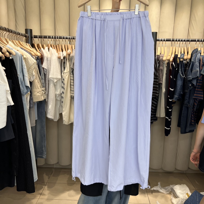 OUS/INCH-L東大門㊣直郵女裝新品人氣時尚推薦休閑褲條紋OUS/INCH休閑褲圖色2