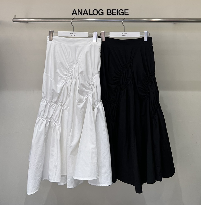 ANGLOG BEIGE東大門㊣代購女士新品熱賣休閑時尚真品長裙褶皺ANGLOG BEIGE長裙
