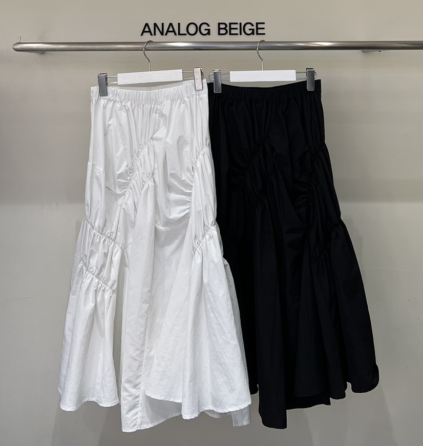 ANGLOG BEIGE東大門㊣代購女士新品熱賣休閑時尚真品長裙褶皺ANGLOG BEIGE長裙