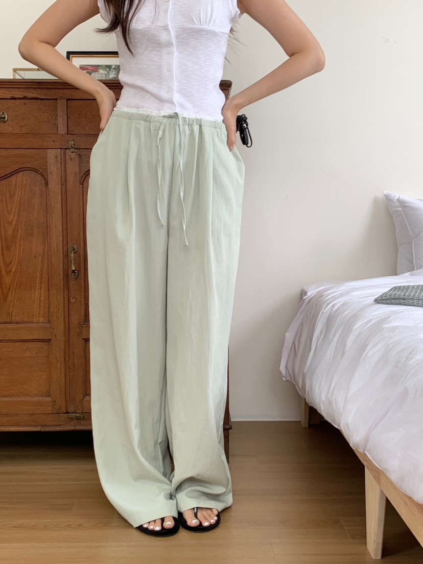 FRILL-T韓國代購㊣女士新款真品推薦時尚熱賣25春夏休閑褲FRILL-T休閑褲