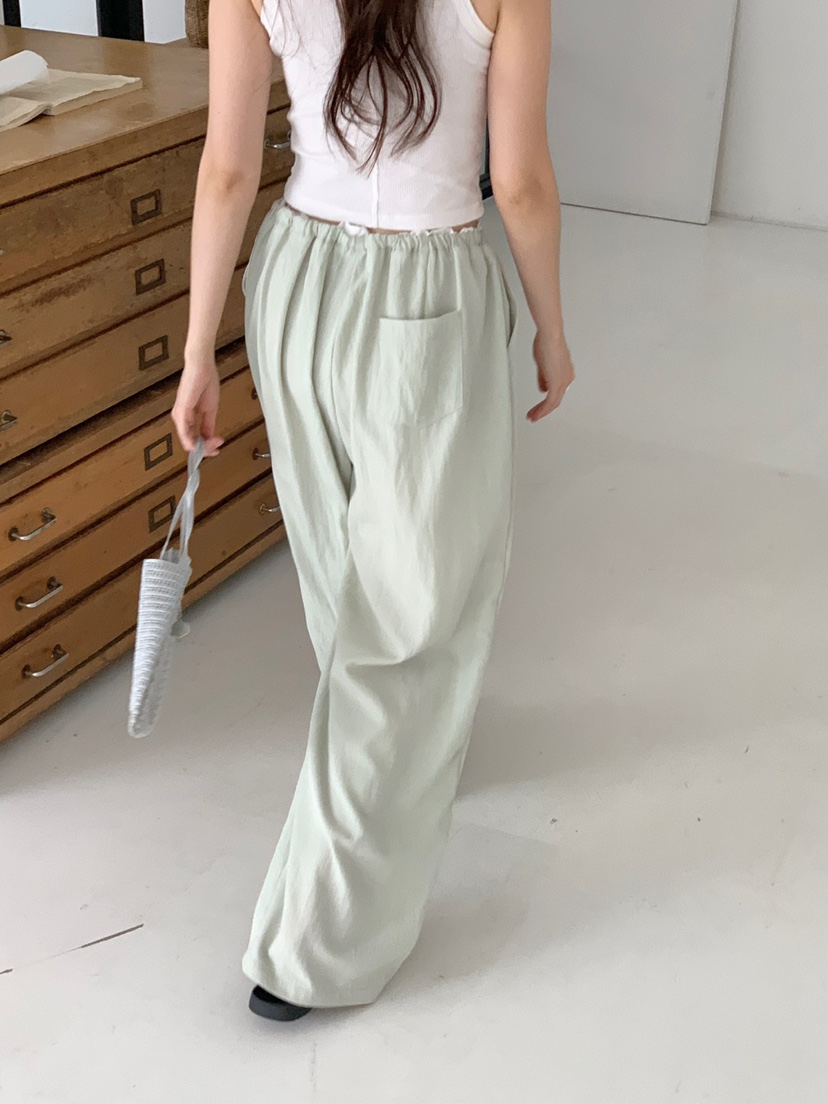 FRILL-T韓國代購㊣女士新款真品推薦時尚熱賣25春夏休閑褲FRILL-T休閑褲