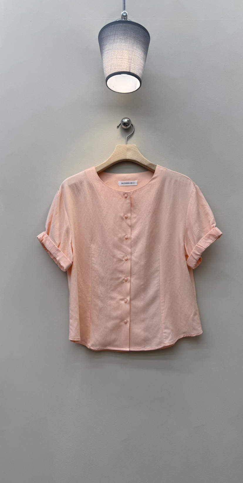 NOTHING東大門㊣代購女士新品25春夏時尚襯衫蕾絲衫亞麻布打折NOTHING襯衫/蕾絲衫圖色2