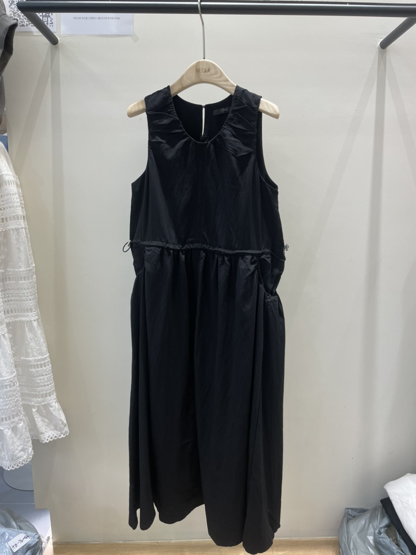 NEOUL韓國直郵㊣女士新品25春夏休閑推薦職業真品時尚連衣裙NEOUL/ahin雙領標簽連衣裙