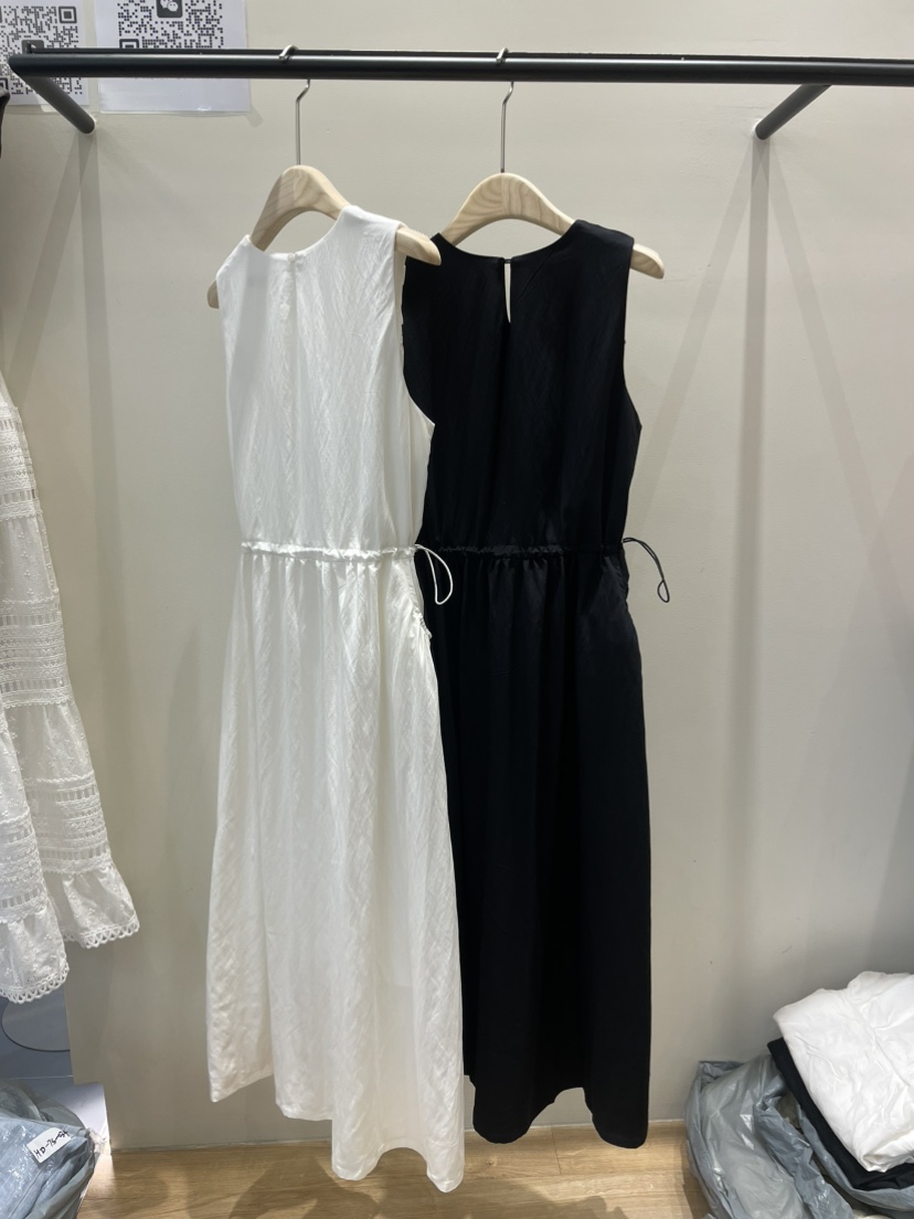 NEOUL韓國直郵㊣女士新品25春夏休閑推薦職業真品時尚連衣裙NEOUL/ahin雙領標簽連衣裙