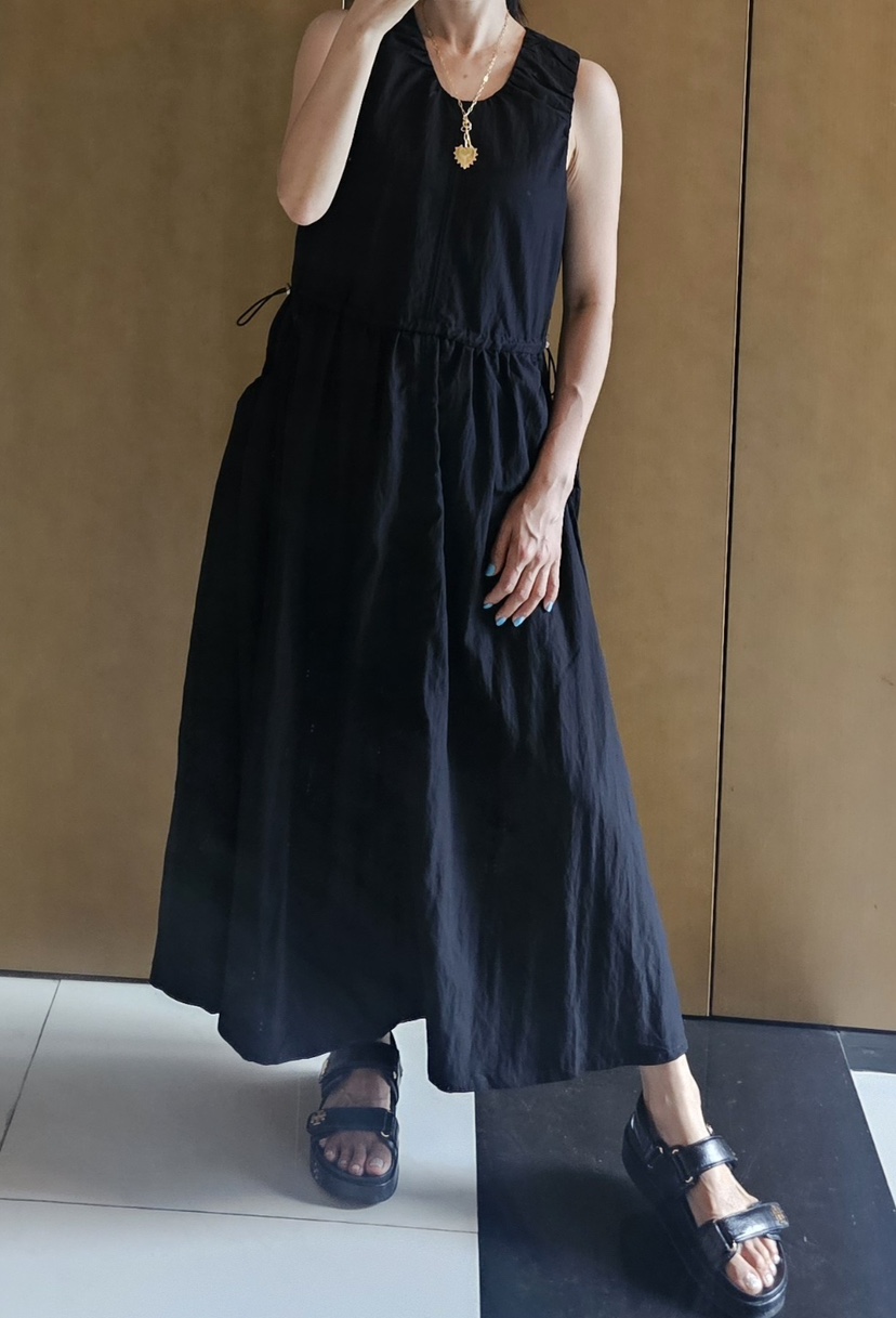NEOUL韓國直郵㊣女士新品25春夏休閑推薦職業真品時尚連衣裙NEOUL/ahin雙領標簽連衣裙