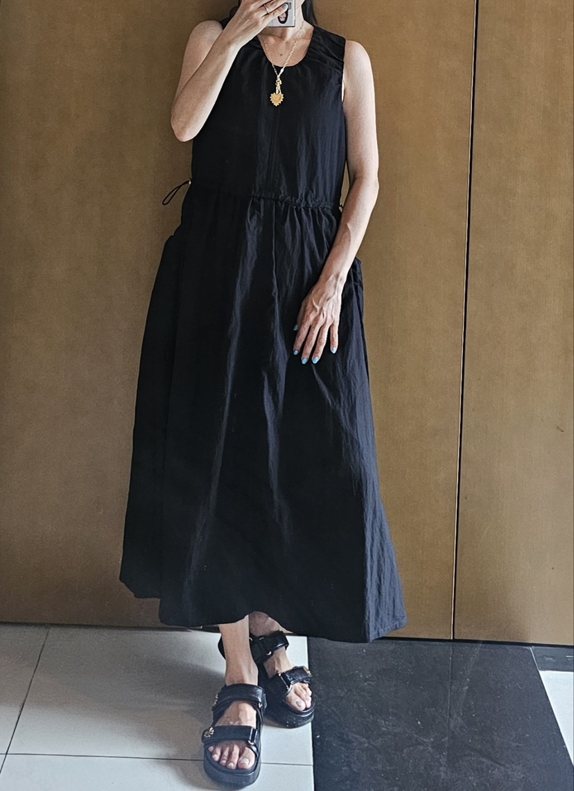 NEOUL韓國直郵㊣女士新品25春夏休閑推薦職業真品時尚連衣裙NEOUL/ahin雙領標簽連衣裙