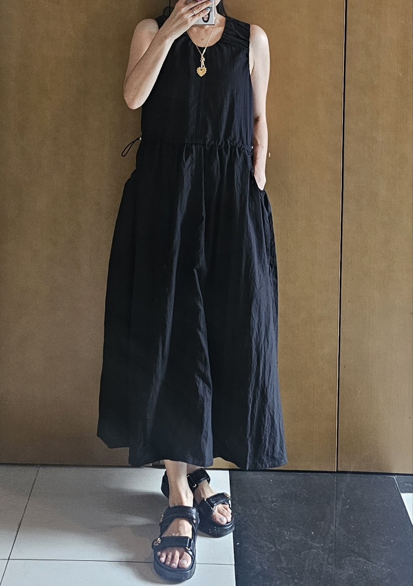 NEOUL韓國直郵㊣女士新品25春夏休閑推薦職業真品時尚連衣裙NEOUL/ahin雙領標簽連衣裙