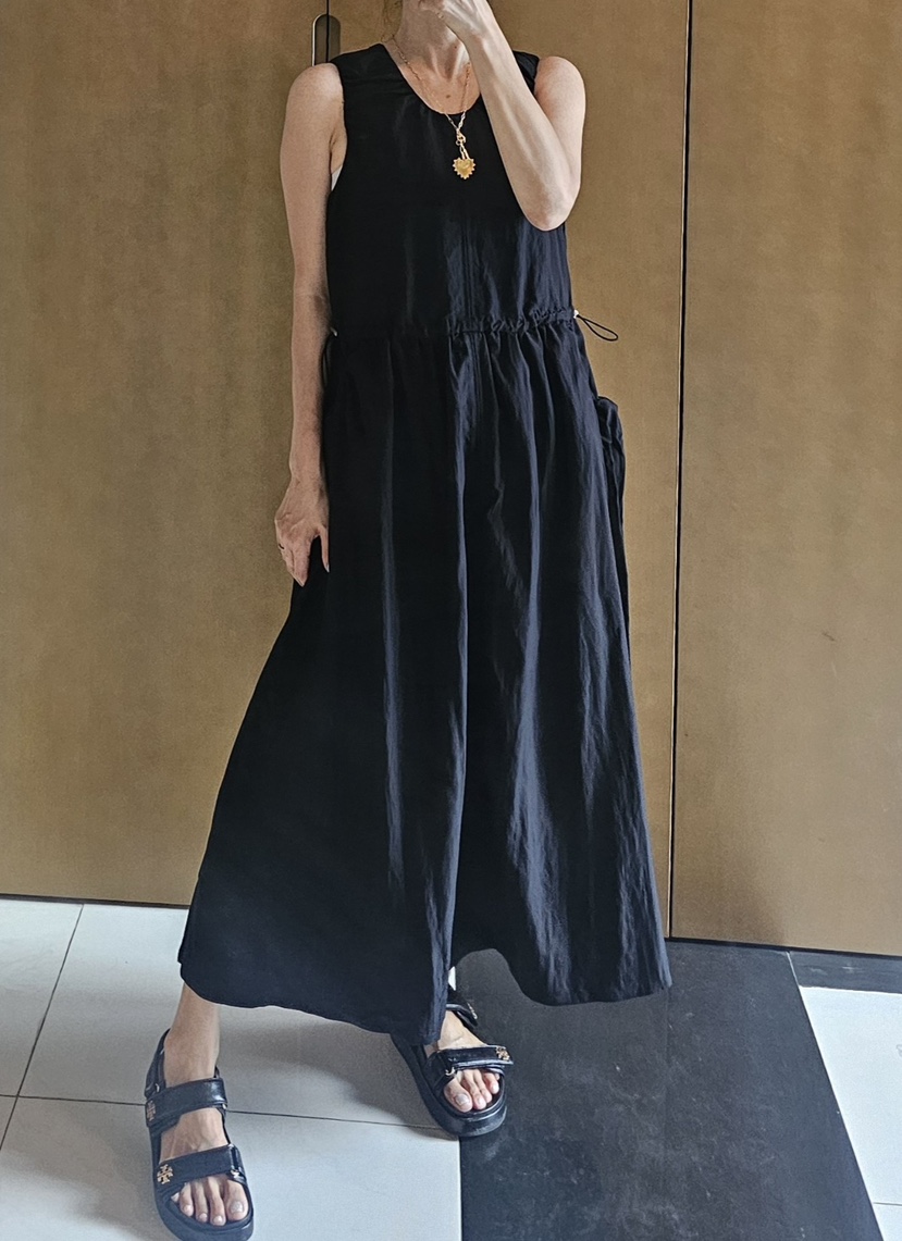 NEOUL韓國直郵㊣女士新品25春夏休閑推薦職業真品時尚連衣裙NEOUL/ahin雙領標簽連衣裙