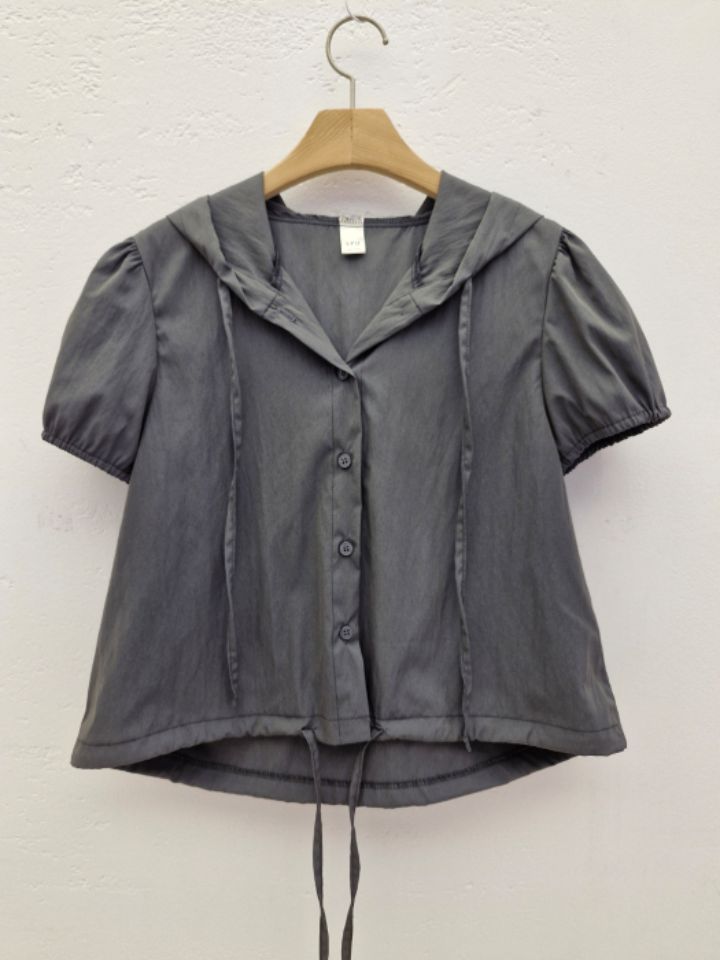 IF U-이퓨-T韓國直郵㊣女士新品職業真品襯衫蕾絲衫連帽衫IF U襯衫/蕾絲衫