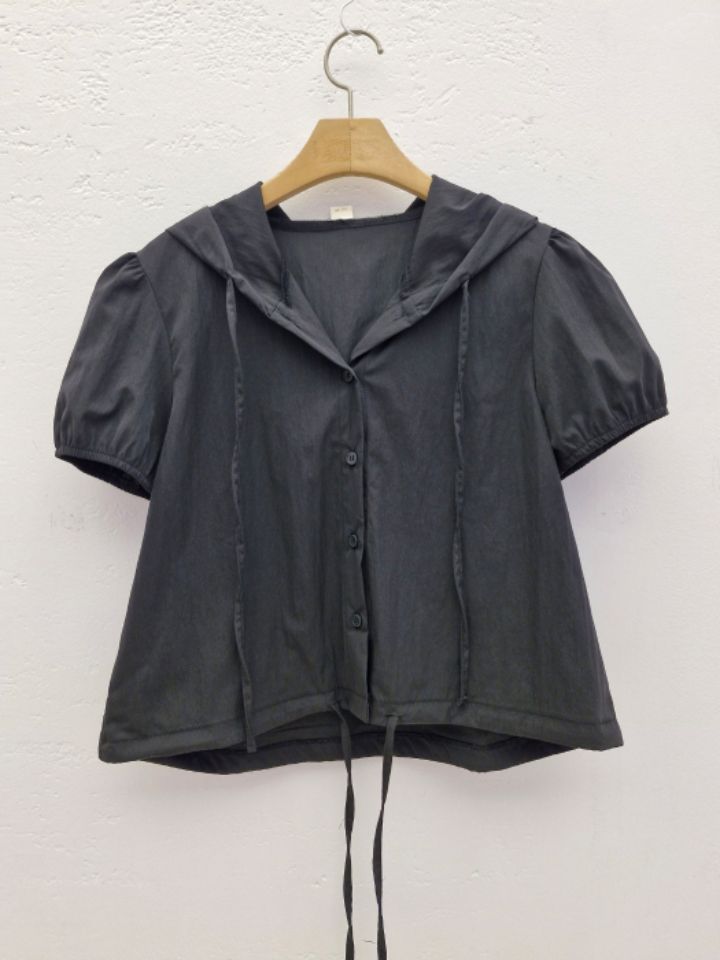 IF U-이퓨-T韓國直郵㊣女士新品職業真品襯衫蕾絲衫連帽衫IF U襯衫/蕾絲衫圖色2