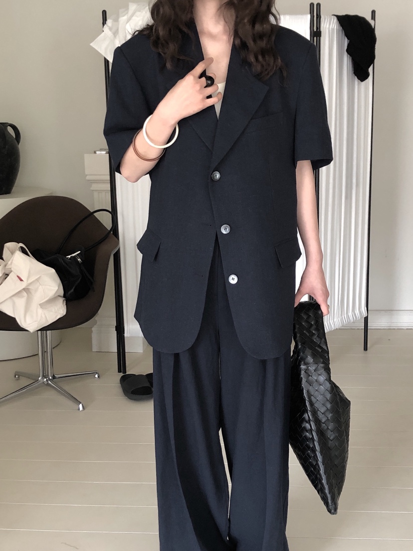 LE BUTTER韓國代購㊣女裝新品人氣真品25春夏推薦夾克亞麻布LE BUTTER夾克