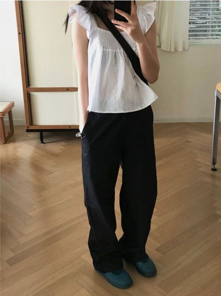 LIVE FOREVER東大門㊣實拍女士新品休閑熱賣25春夏時尚休閑褲LIVE FOR_EVER休閑褲