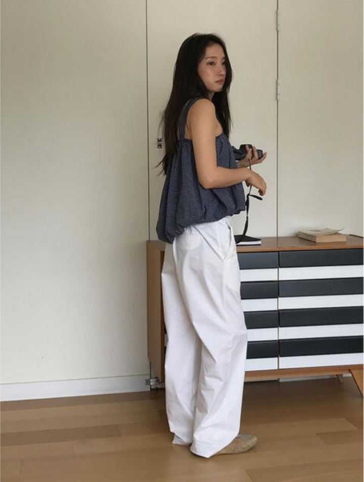 LIVE FOREVER東大門㊣實拍女士新品休閑熱賣25春夏時尚休閑褲LIVE FOR_EVER休閑褲
