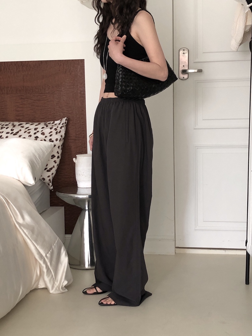 LE BUTTER韓國直郵㊣女裝新款25春夏推薦人氣休閑褲亞麻布LE BUTTER休閑褲