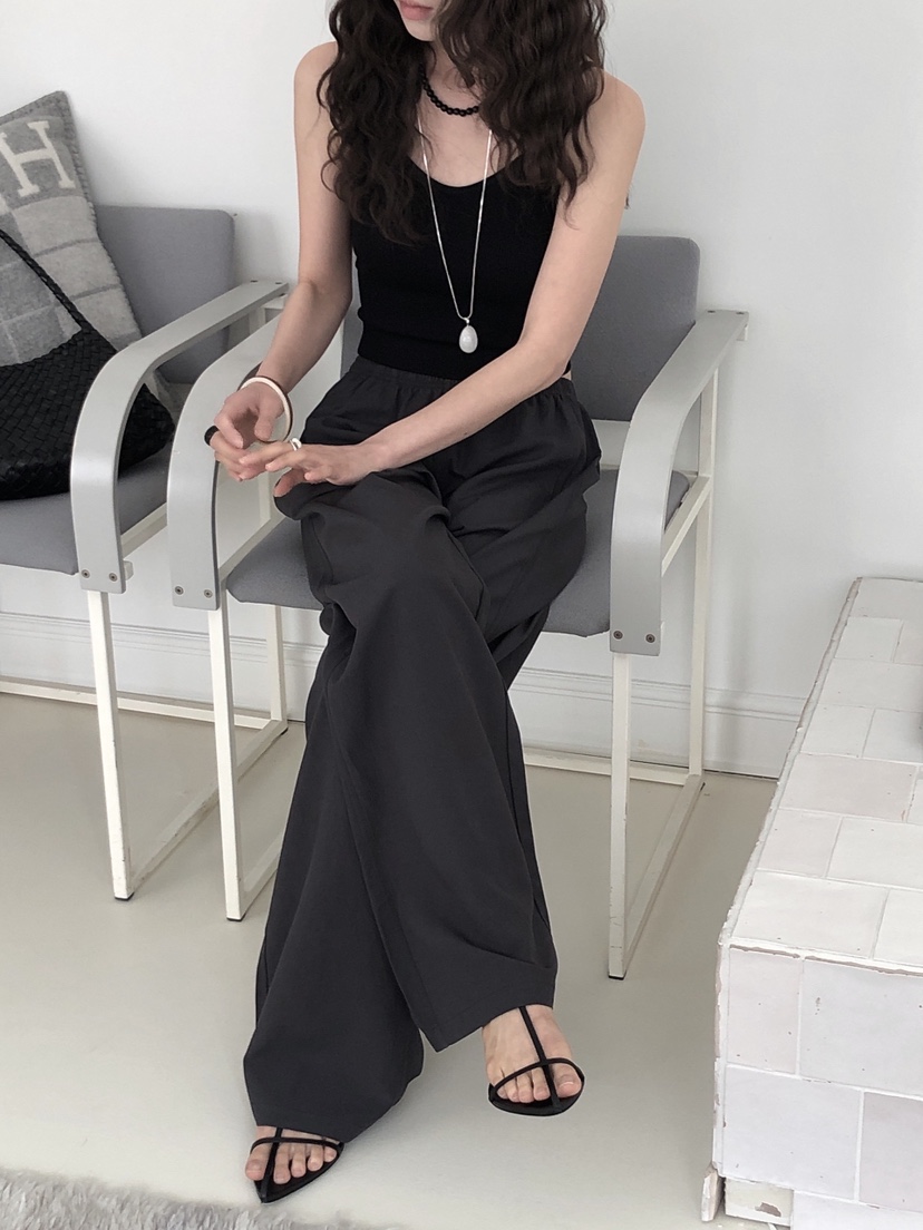 LE BUTTER韓國直郵㊣女裝新款25春夏推薦人氣休閑褲亞麻布LE BUTTER休閑褲