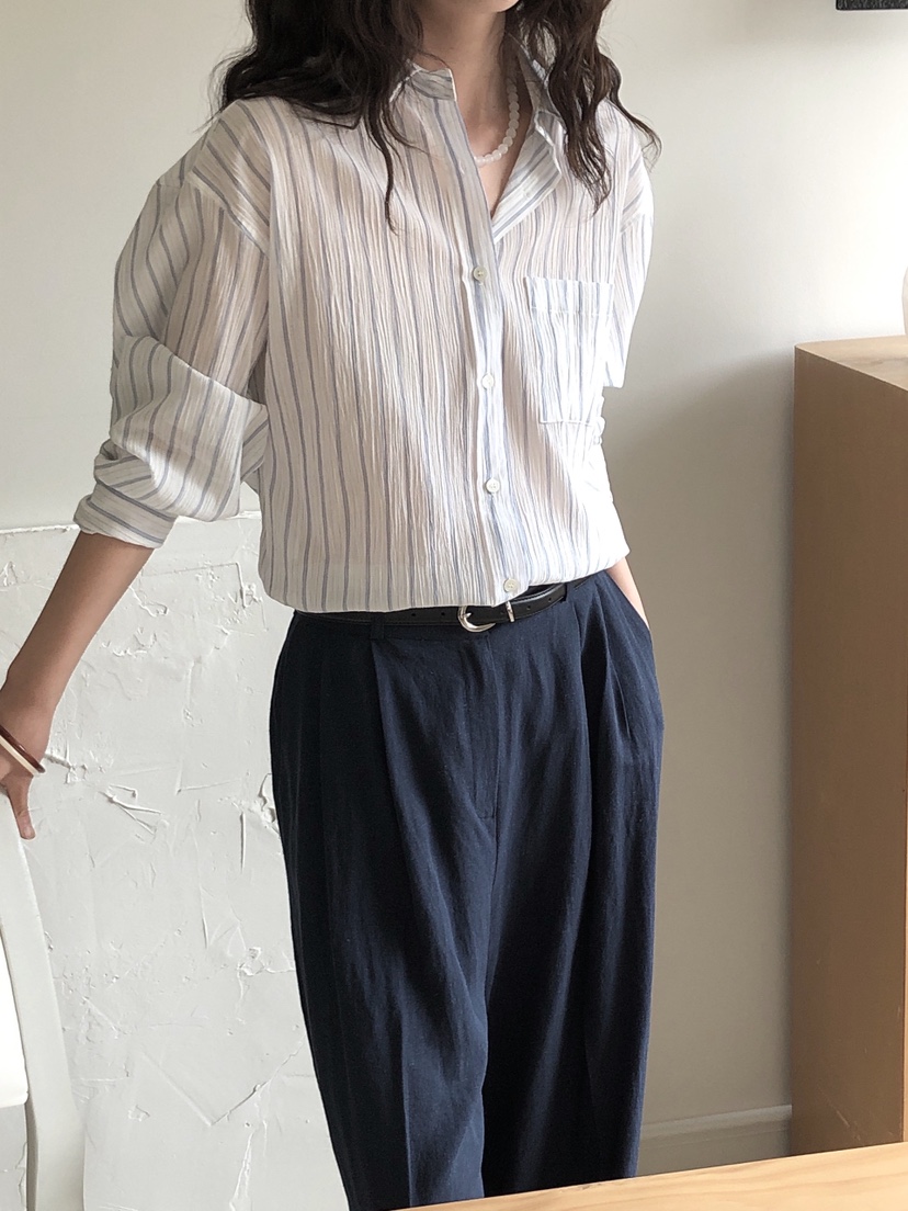 LE BUTTER東大門㊣實拍女士新品職業真品推薦時尚襯衫蕾絲衫LE BUTTER襯衫/蕾絲衫