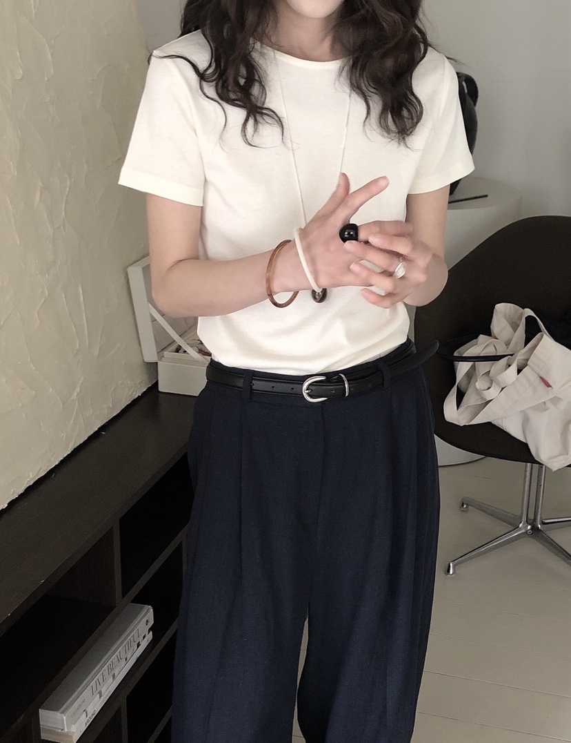 LE BUTTER韓國直郵㊣女裝新品熱賣人氣25春夏休閑真品推薦T恤LE BUTTERT恤