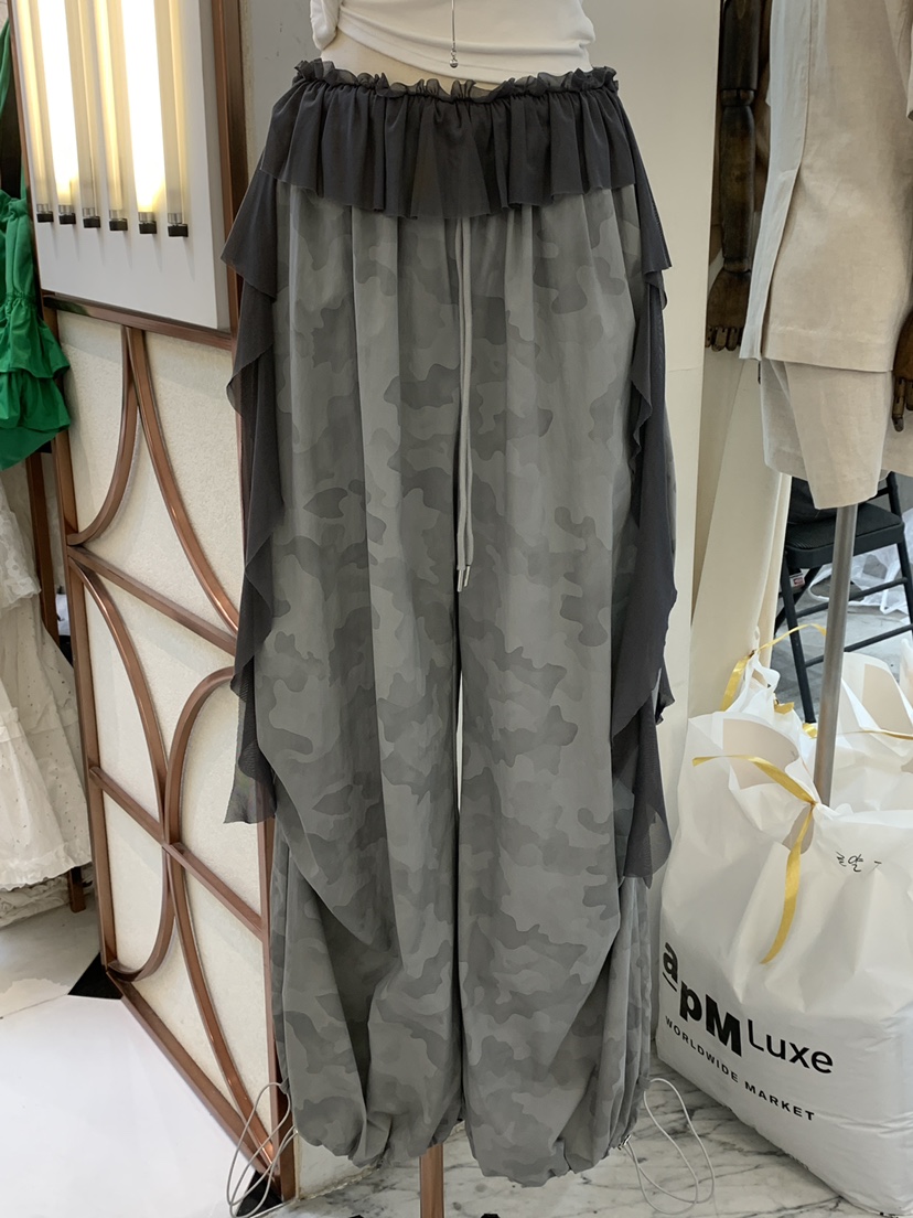 SYMBOL東大門㊣直郵女裝新品人氣時尚熱賣25春夏休閑褲迷彩SYMBOL休閑褲
