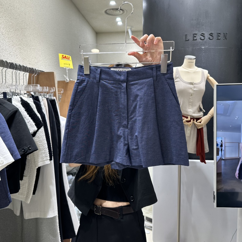 LESSEN東大門㊣直郵女士新款時尚真品人氣熱賣25春夏推薦短褲LESSEN短褲圖色2