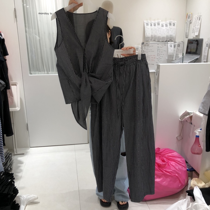 MONDAY TO SUNDAY東大門㊣代購女士新品休閑人氣吊帶背心MONDAY TO SUNDAY吊帶/背心