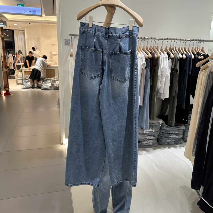 RENDER東大門㊣直郵女士新品職業時尚休閑推薦真品25春夏牛仔褲RENDER牛仔褲