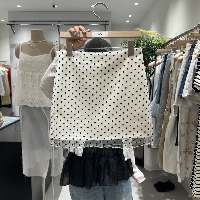 AYCE韓國代購㊣女士新款25春夏休閑時尚真品職業推薦熱賣短裙101SHOWROOM/AYCE短裙
