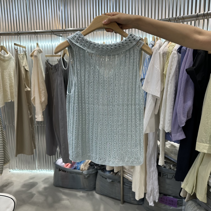ALEGRE東大門㊣實拍女裝新品推薦職業25春夏人氣時尚吊帶背心ALEGRE吊帶/背心