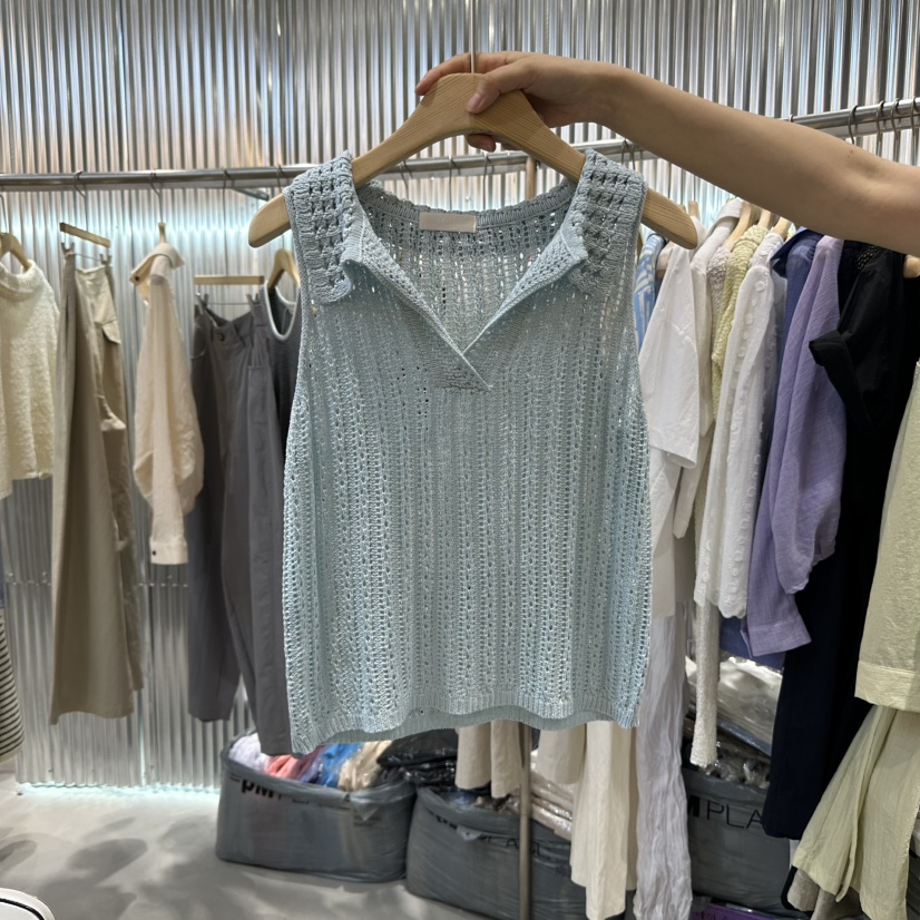 ALEGRE東大門㊣實拍女裝新品推薦職業25春夏人氣時尚吊帶背心ALEGRE吊帶/背心圖色2