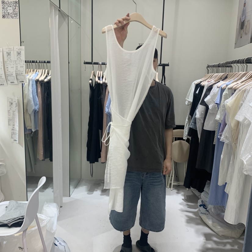 YUNBAL東大門㊣直郵女士新品人氣真品時尚職業休閑連衣裙透明YUNBAL連衣裙圖色2