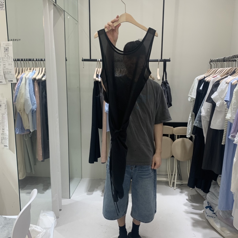 YUNBAL東大門㊣直郵女士新品人氣真品時尚職業休閑連衣裙透明YUNBAL連衣裙圖色3