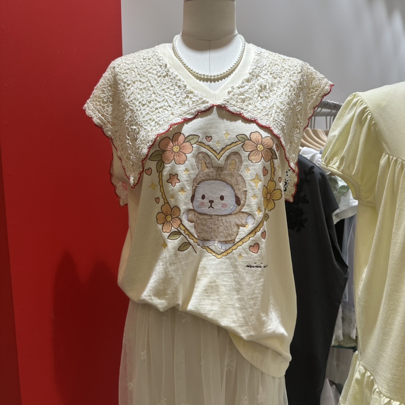 MINI UNNI東大門㊣代購女裝新款25春夏真品人氣休閑推薦T恤MINI UNNIT恤圖色2