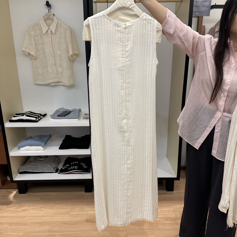 MUYBIEN韓國直郵㊣女裝新品熱賣25春夏人氣真品推薦連衣裙流蘇MUYBIEN連衣裙