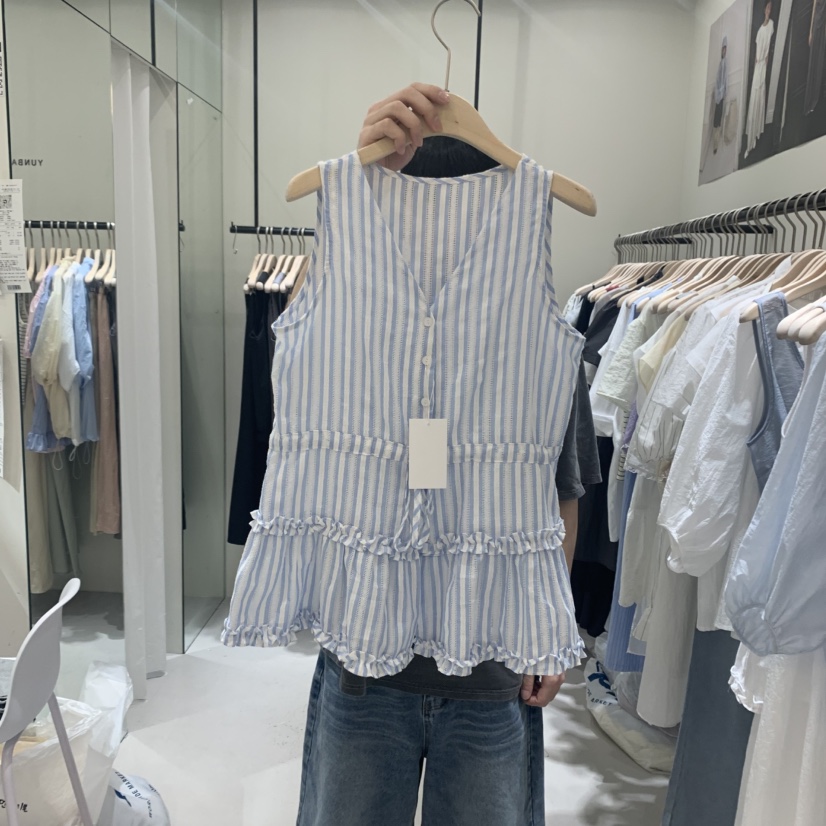 YUNBAL東大門㊣實拍女士新款休閑真品熱賣推薦25春夏吊帶背心YUNBAL吊帶/背心圖色1
