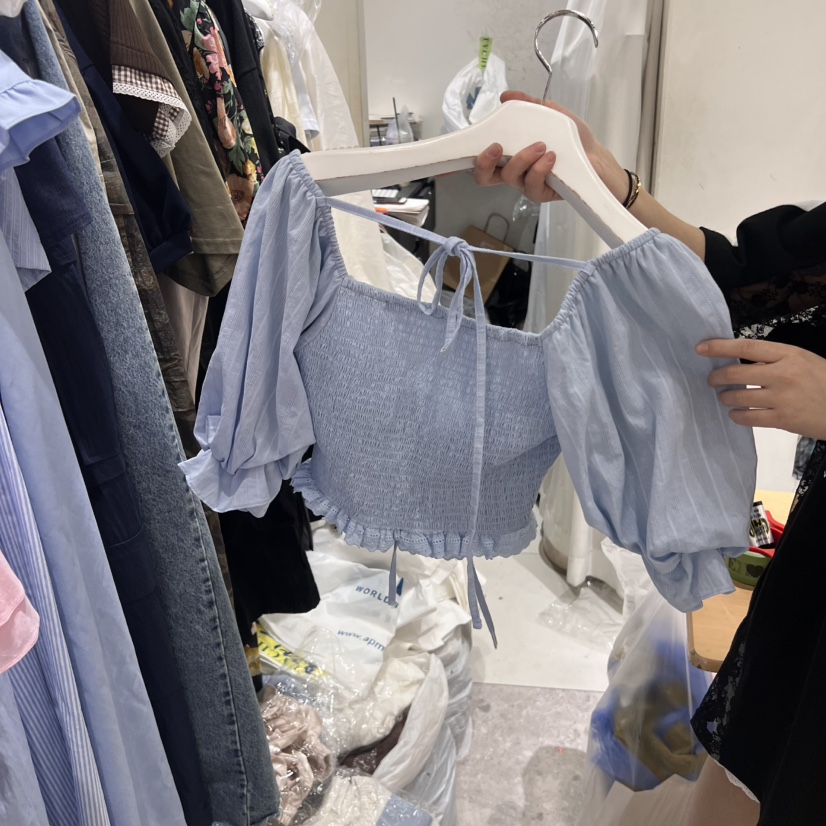 TYCHE韓國代購㊣女士新品熱賣25春夏真品休閑人氣襯衫蕾絲衫TYCHE襯衫/蕾絲衫