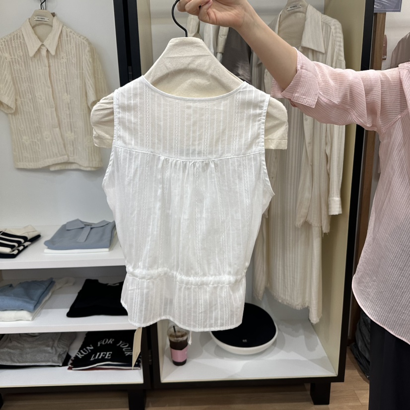 MUYBIEN東大門㊣代購女士新款推薦職業熱賣25春夏時尚吊帶背心MUYBIEN吊帶/背心