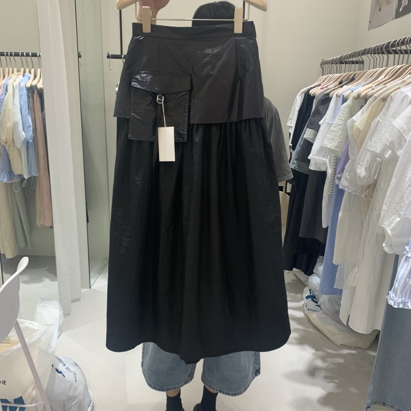 YUNBAL東大門㊣代購女裝新品真品時尚熱賣半身裙中短裙假兩件YUNBAL半身裙/中短裙圖色2